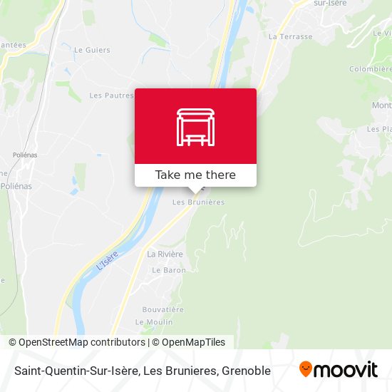 Saint-Quentin-Sur-Isère, Les Brunieres map