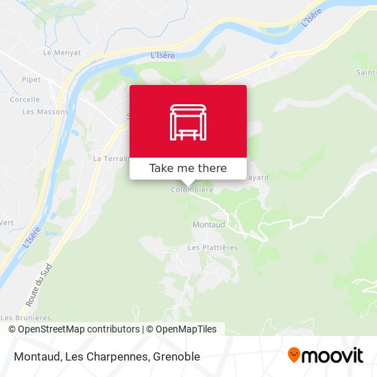 Montaud, Les Charpennes map