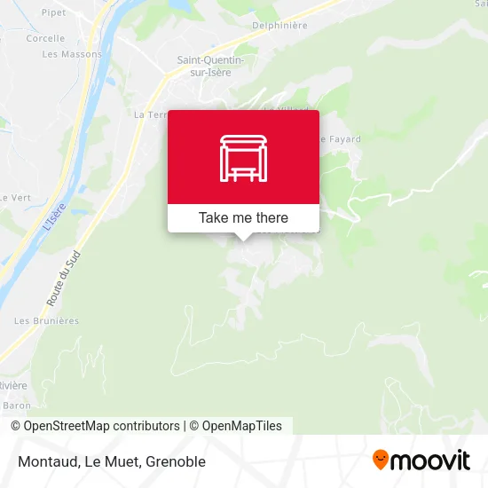 Montaud, Le Muet map