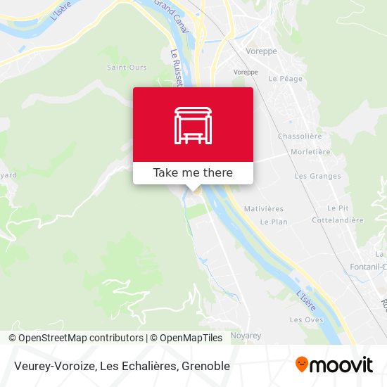 Veurey-Voroize, Les Echalières map