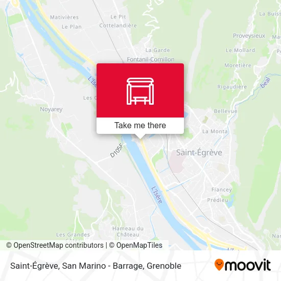 Saint-Égrève, San Marino - Barrage map