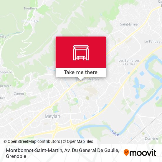 Montbonnot-Saint-Martin, Av. Du General De Gaulle map