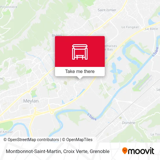 Montbonnot-Saint-Martin, Croix Verte map