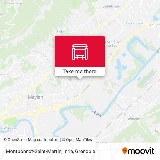 Montbonnot-Saint-Martin, Inria map
