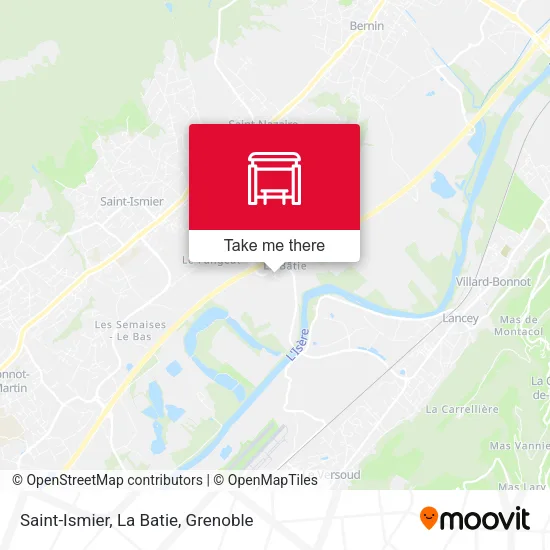 Saint-Ismier, La Batie map