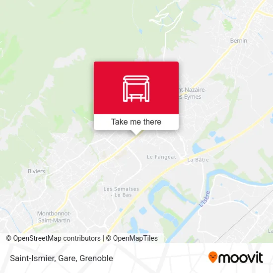 Saint-Ismier, Gare map