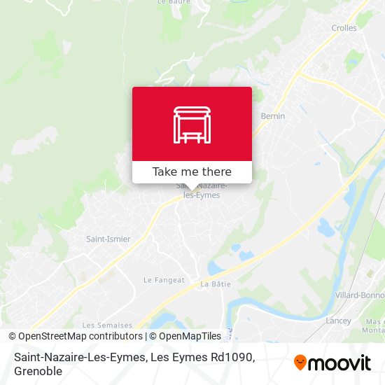 Saint-Nazaire-Les-Eymes, Les Eymes Rd1090 map