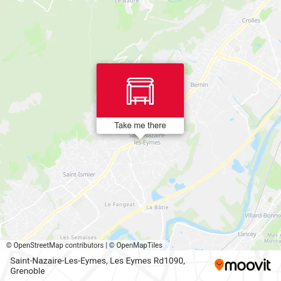 Saint-Nazaire-Les-Eymes, Les Eymes Rd1090 map