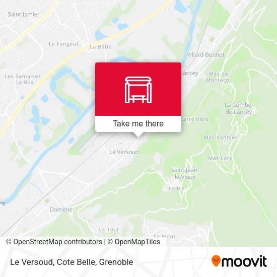 Le Versoud, Cote Belle map
