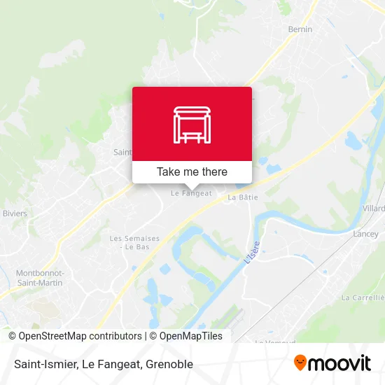 Saint-Ismier, Le Fangeat map