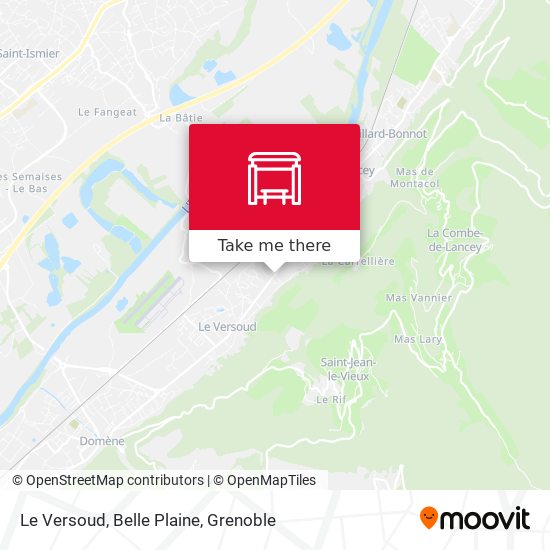 Le Versoud, Belle Plaine map
