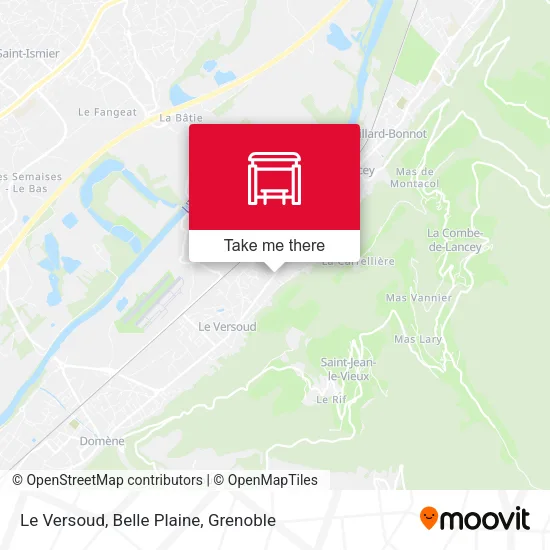 Le Versoud, Belle Plaine map