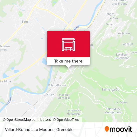 Villard-Bonnot, La Madone map