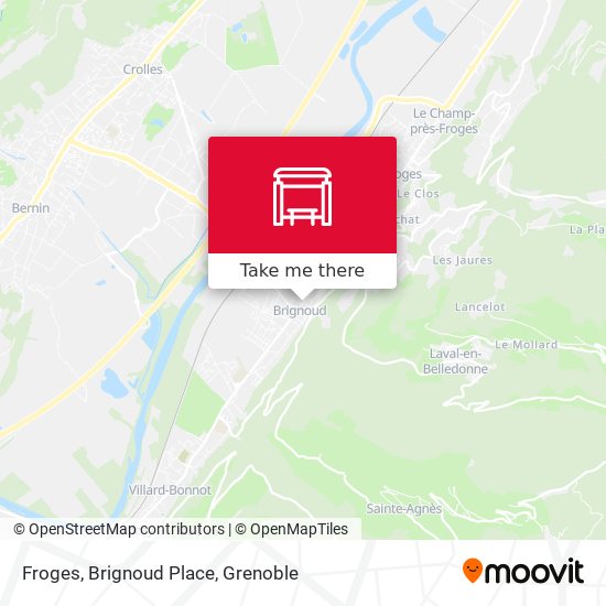 Froges, Brignoud Place map