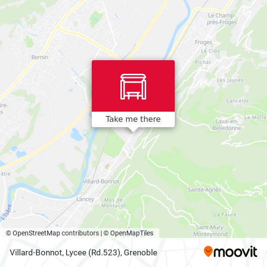 Villard-Bonnot, Lycee (Rd.523) map