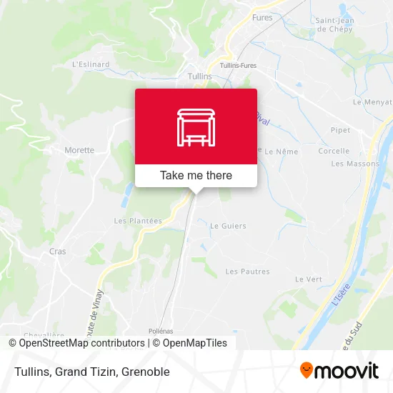 Tullins, Grand Tizin map