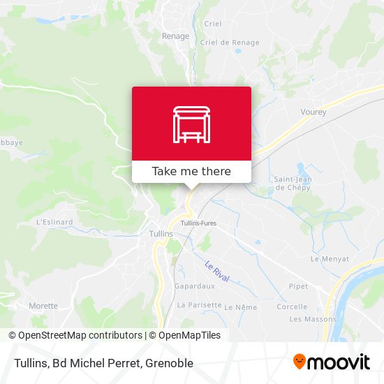 Tullins, Bd Michel Perret map
