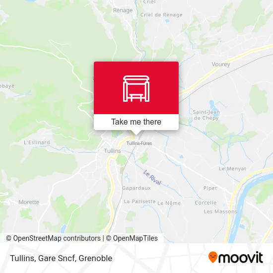 Tullins, Gare Sncf map