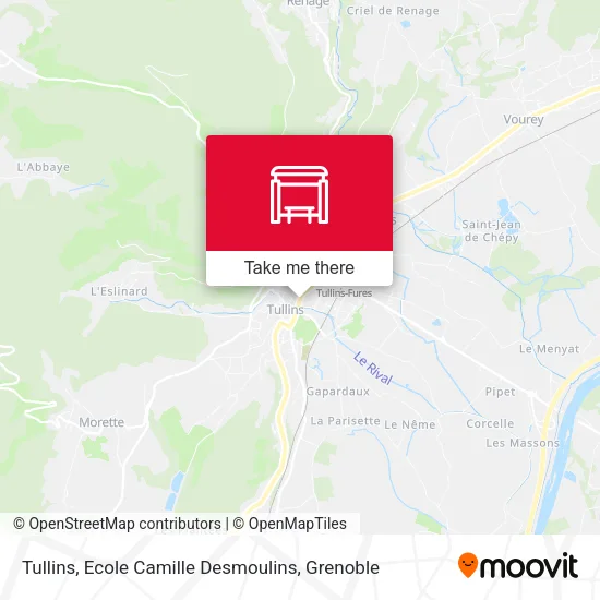 Tullins, Ecole Camille Desmoulins map