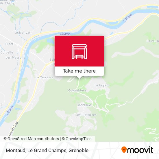Montaud, Le Grand Champs map