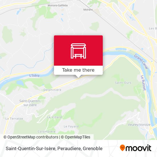 Saint-Quentin-Sur-Isère, Peraudiere map