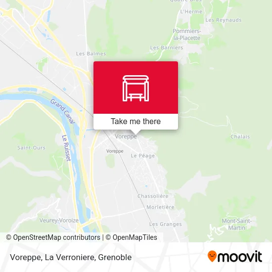 Voreppe, La Verroniere map