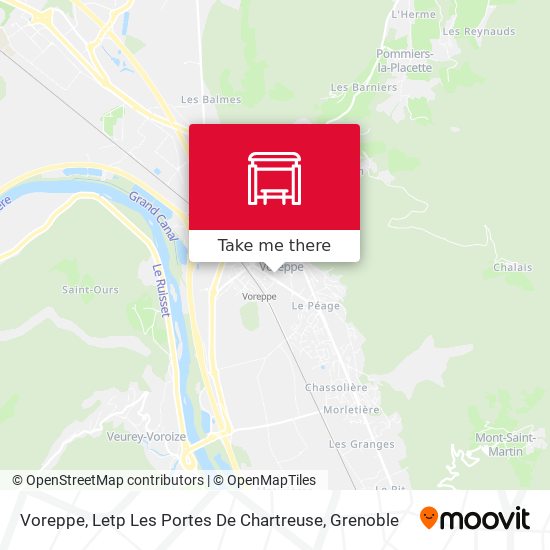 Voreppe, Letp Les Portes De Chartreuse map