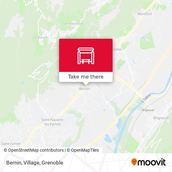 Bernin, Village map