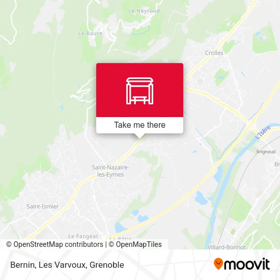 Bernin, Les Varvoux map