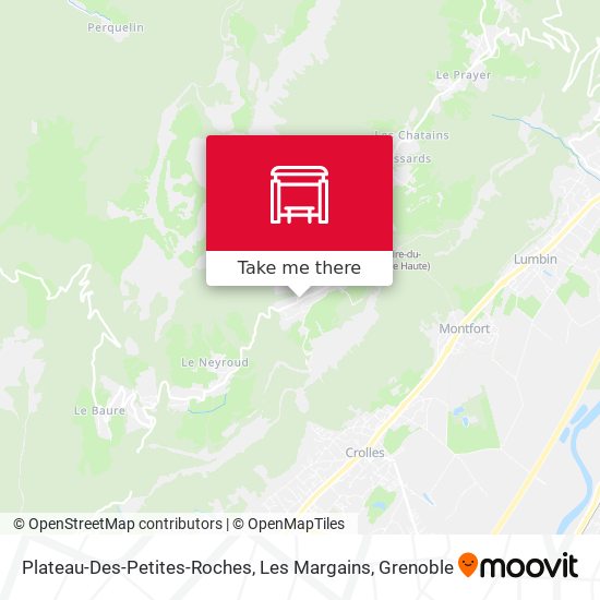 Plateau-Des-Petites-Roches, Les Margains map
