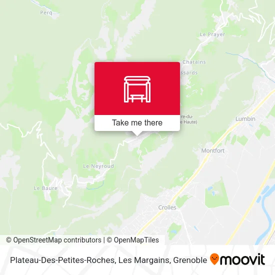 Plateau-Des-Petites-Roches, Les Margains map