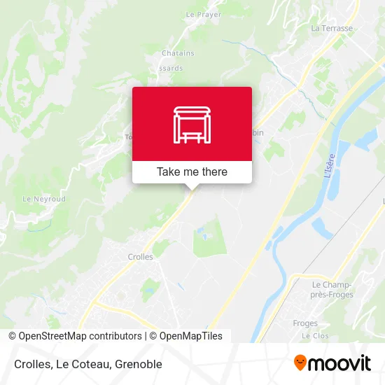 Crolles, Le Coteau map