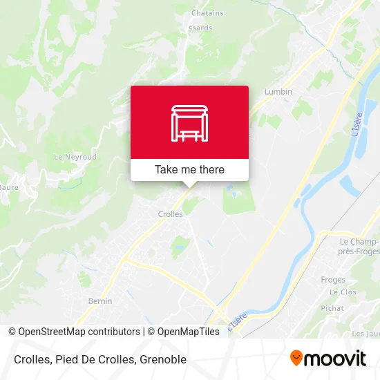 Crolles, Pied De Crolles map