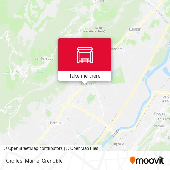 Crolles, Mairie map