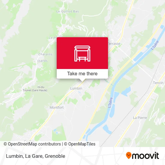 Lumbin, La Gare map