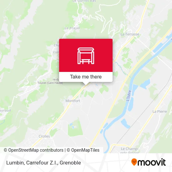Lumbin, Carrefour Z.I. map