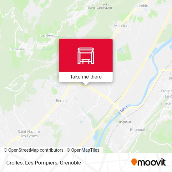 Crolles, Les Pompiers map