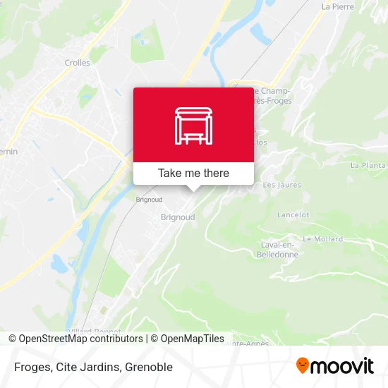Froges, Cite Jardins map