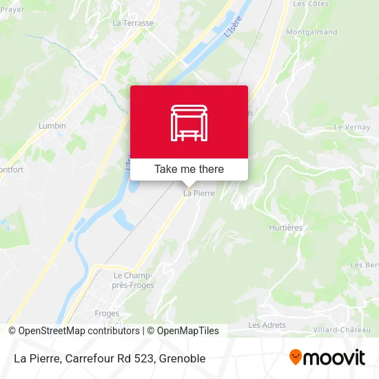 La Pierre, Carrefour Rd 523 map