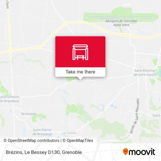 Brézins, Le Bessey D130 map