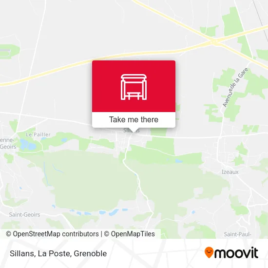 Sillans, La Poste map