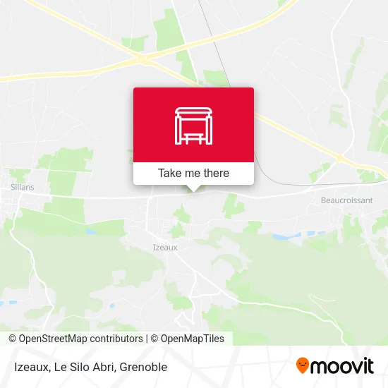 Izeaux, Le Silo Abri map