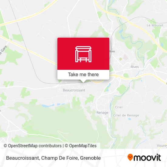 Beaucroissant, Champ De Foire map