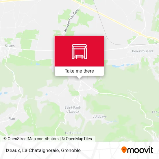 Izeaux, La Chataigneraie map