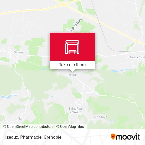 Izeaux, Pharmacie map