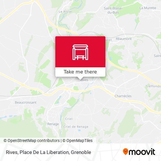 Rives, Place De La Liberation map