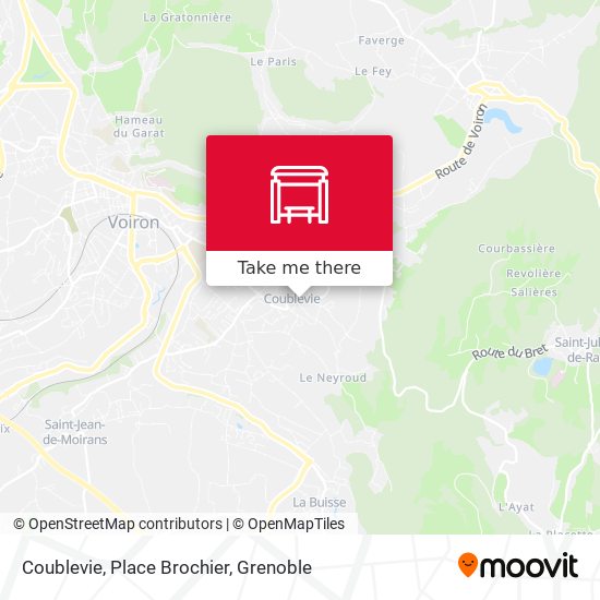 Coublevie, Place Brochier map