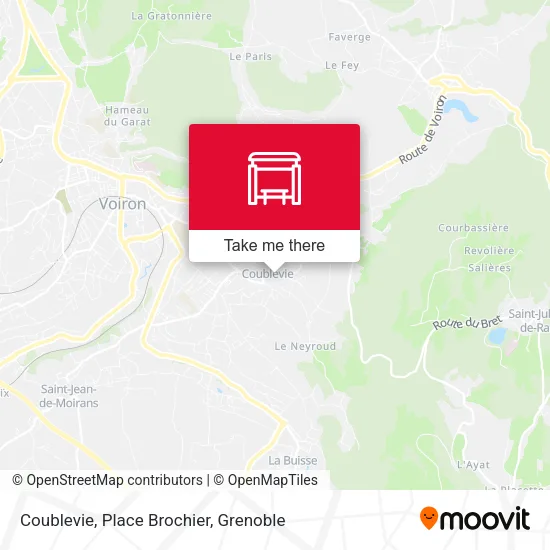 Coublevie, Place Brochier map