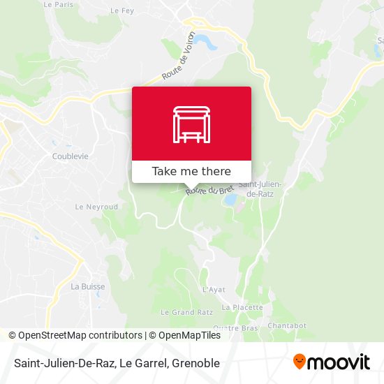 Saint-Julien-De-Raz, Le Garrel map