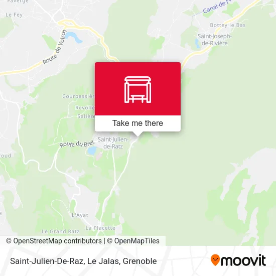 Saint-Julien-De-Raz, Le Jalas map